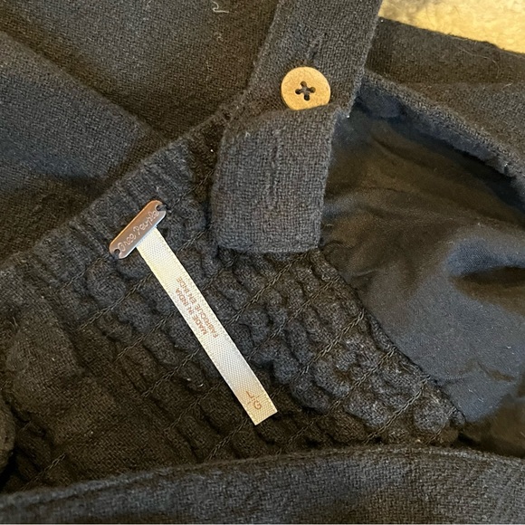 Free People Black Sleeveless Adjustable Strap Button Back Dress Large - Picture 8 of 10